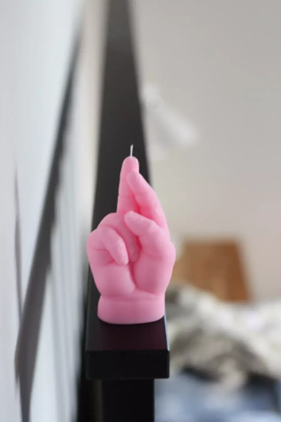 CandleHand Baby 'Fingers Crossed' Pink