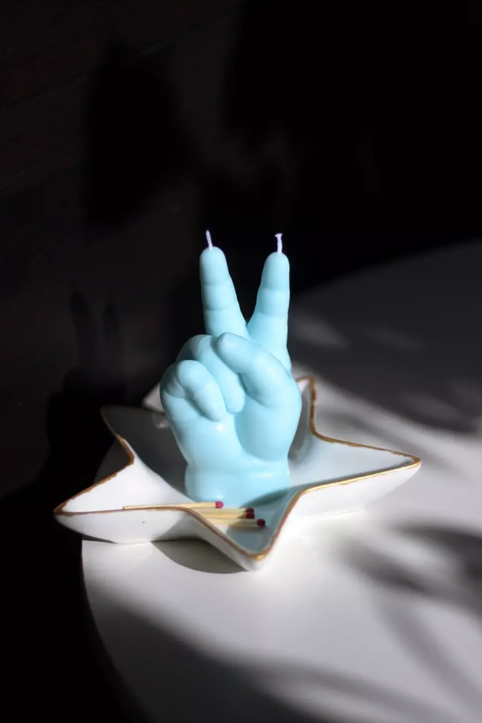 CandleHand Baby 'Peace' Blue