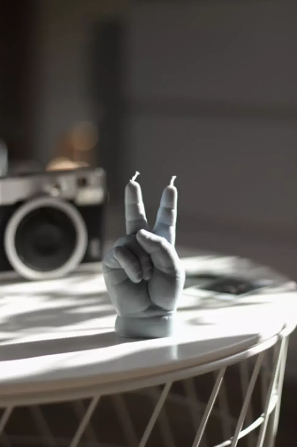 CandleHand Baby 'Peace' Grey