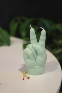 CandleHand Baby 'Peace' Grønn