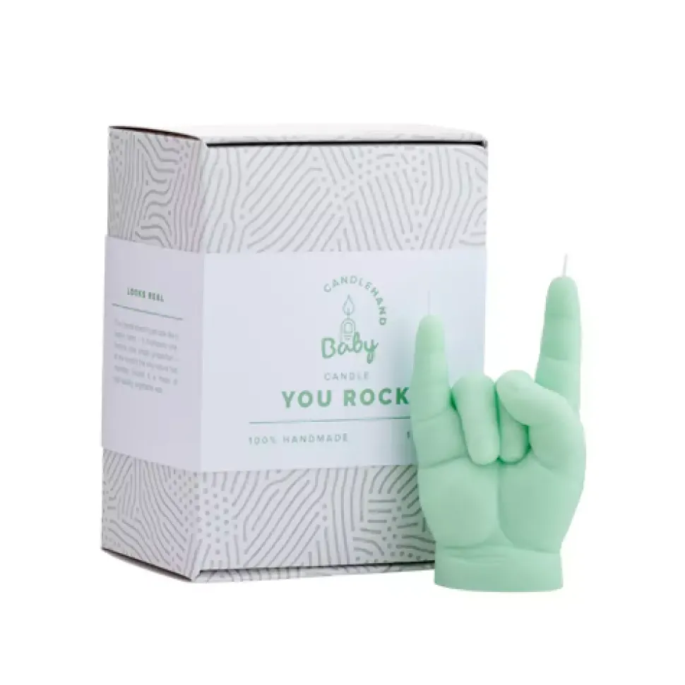 CandleHand Baby 'You Rock' Green