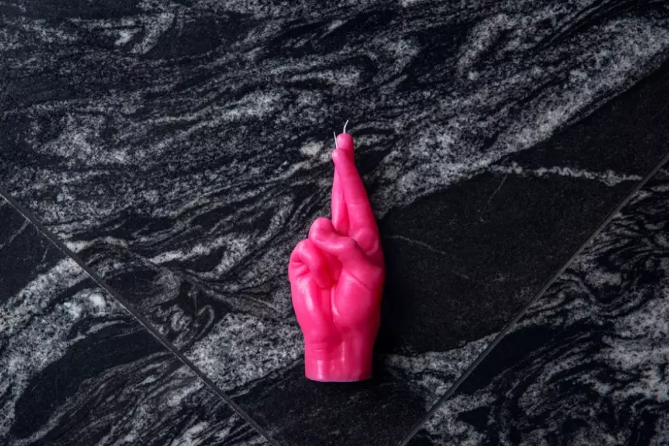CandleHand "Crossed Fingers" Pink