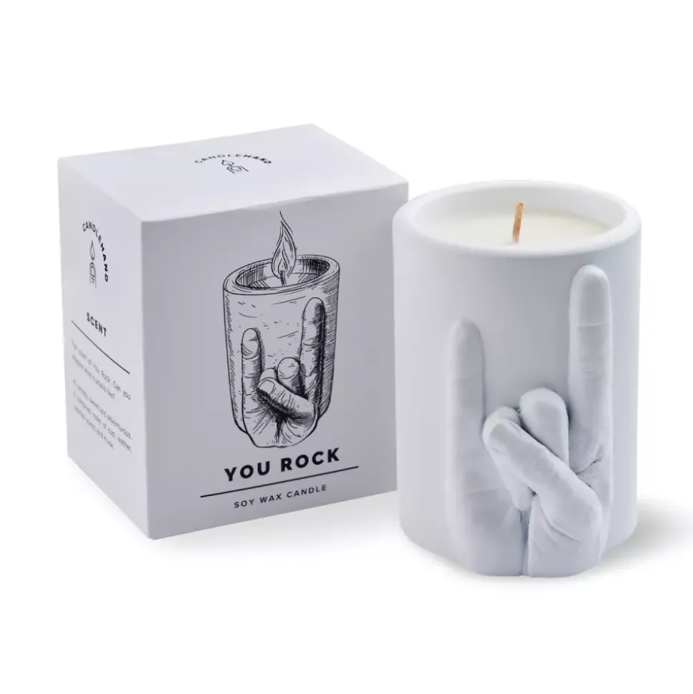 CandleHand Jars Scented 'You Rock'