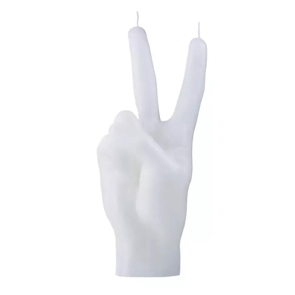 CandleHand "Peace" white