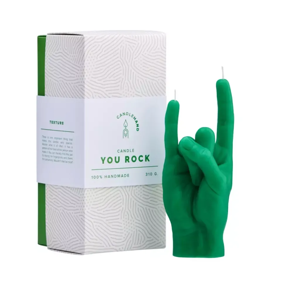 CandleHand "You Rock" green