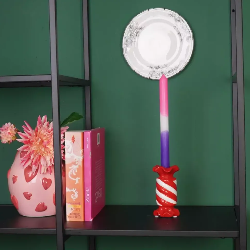 Candy Lysestake Rød/Hvit H13