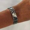 Capri Zebra Armbånd Svart/Sølv