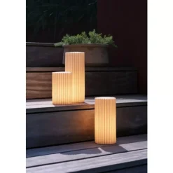 Cassia Lanterne Ip44 Battery/outdoor White D10,2 H20,2