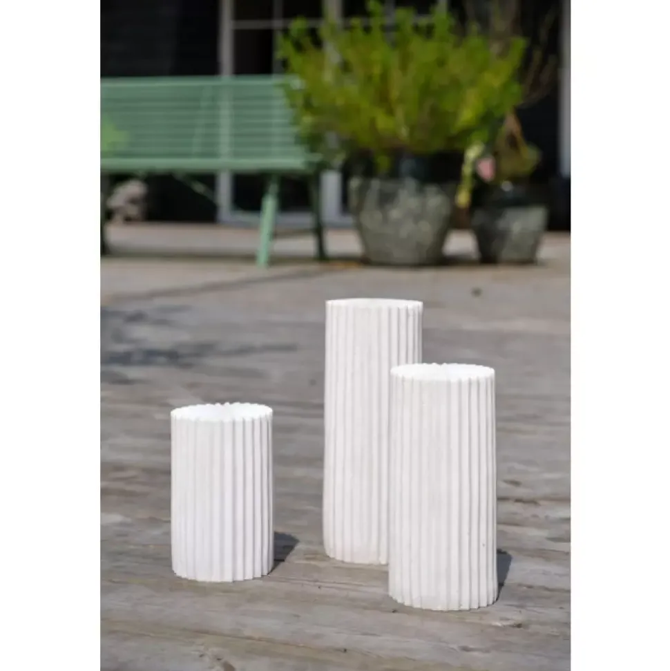 Cassia Lanterne Ip44 Battery/outdoor White D10,2 H15,2