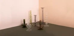 C'est Bon Lysestake Glass Gråsvart