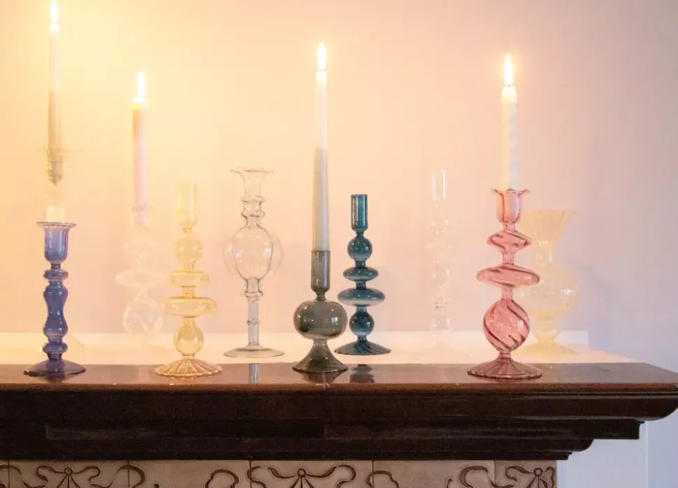 C'est Bon Lysestake Glass Rosa