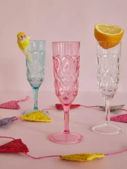 Champagneglass Akryl Mint
