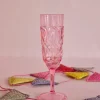 Champagneglass Akryl Rosa