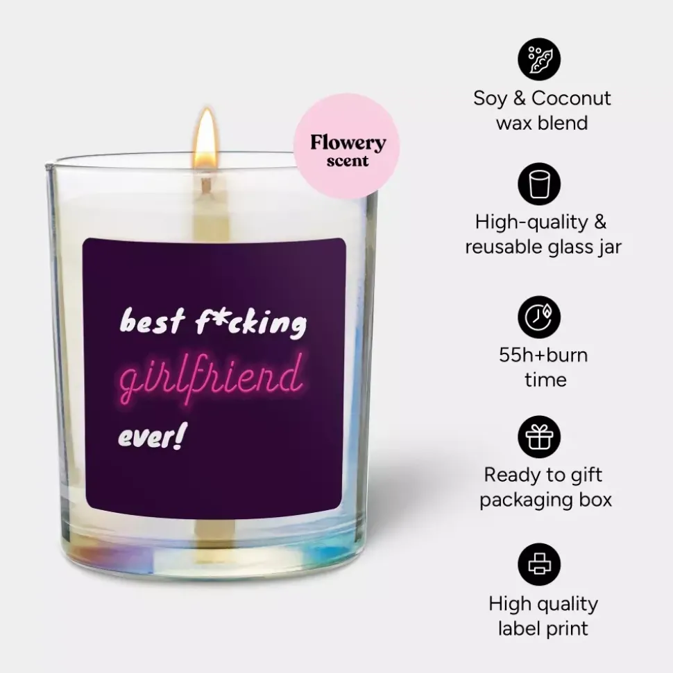 Chatty Candles Best F*cking Girlfriend Ever