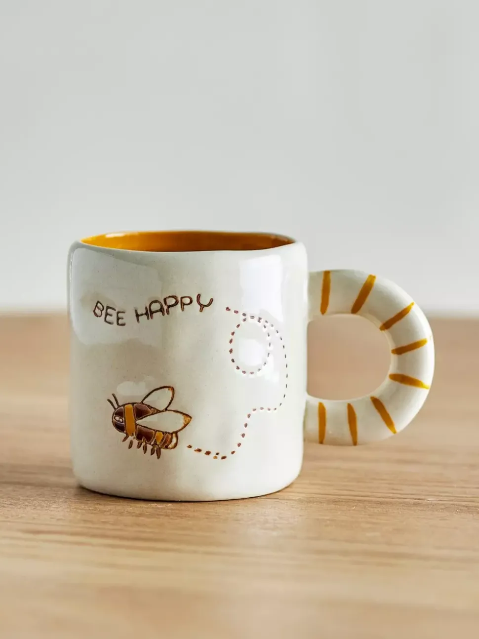 Cloudy Kopp Bee Happy Keramikk