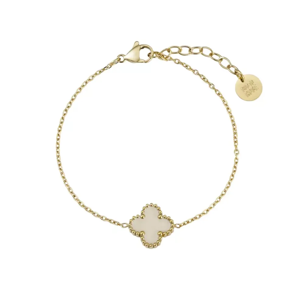 Clover Armbånd Elfenben/Gull