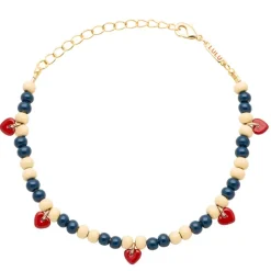 Color Ball Heart Armbånd Sofy Yellow/Retro Dark Blue