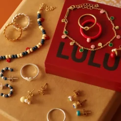 Color Ball Heart Armbånd Sofy Yellow/Retro Dark Blue