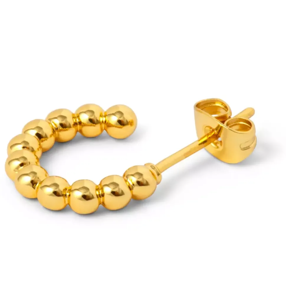 Color Ball Hoops Small Par (2 stk) Forgyldt