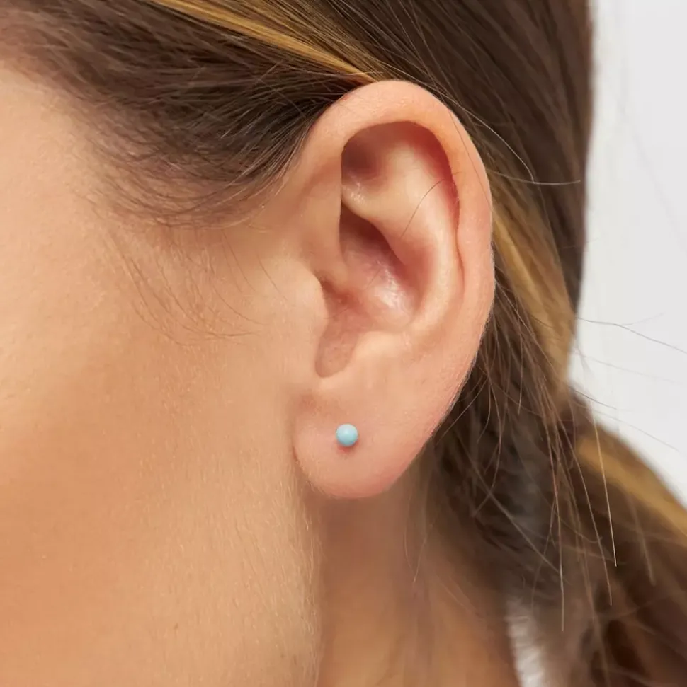 Color Ball Ørering 1 stk Light Blue
