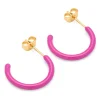 Color Hoops Medium Par Electric Fuchsia Pink