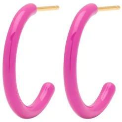 Color Hoops Medium Par Electric Fuchsia Pink