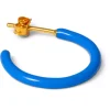 Color Hoops Medium Øreringer Blue (Par)