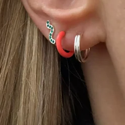 Color Hoop 1 stk Coral