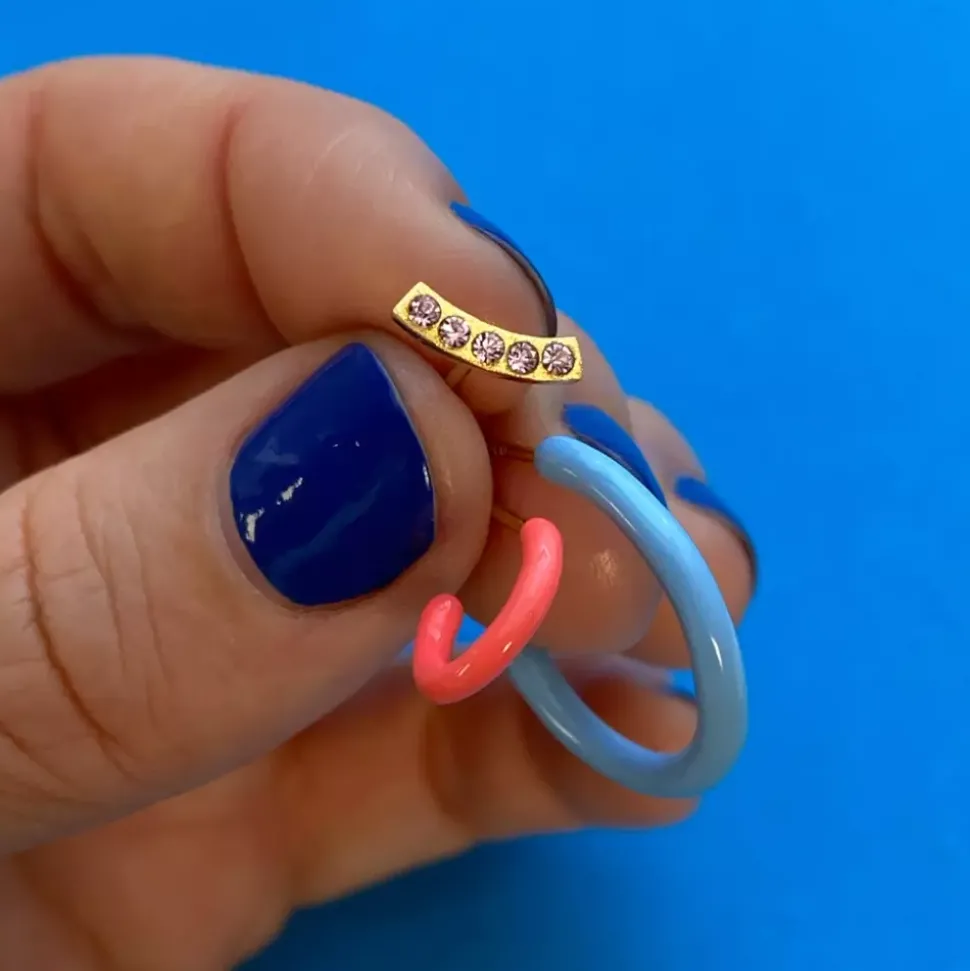 Color Hoop 1 stk Coral