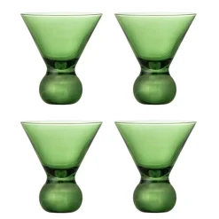 Corliss Cocktailglass Grønn - Sett av 4