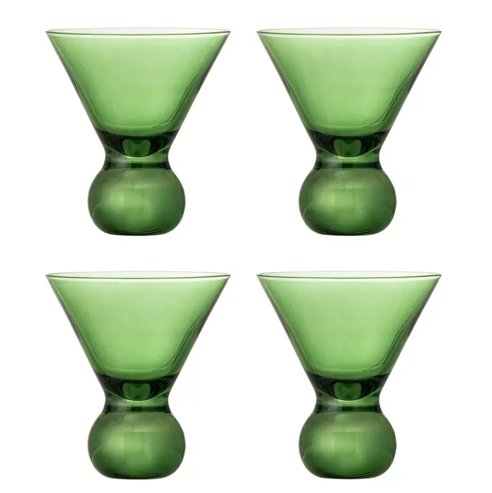Corliss Cocktailglass Grønn - Sett av 4