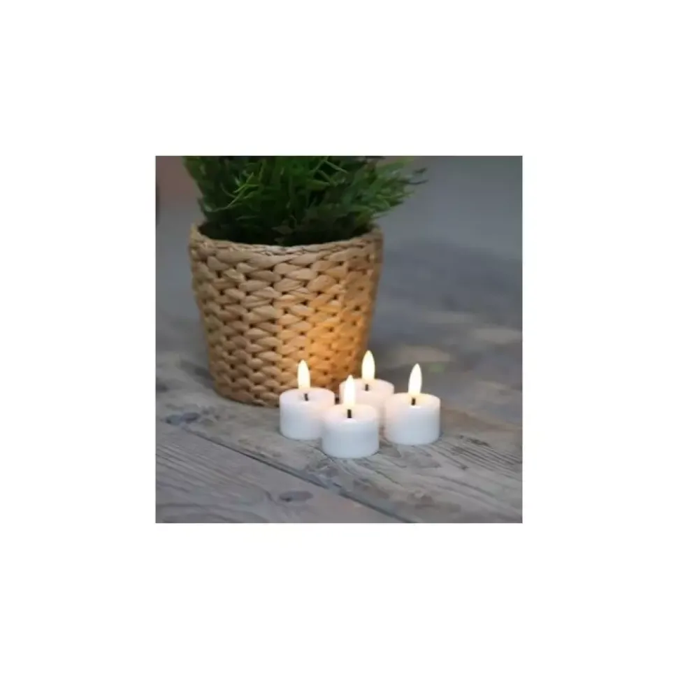Cozy Telys Hvit s/4