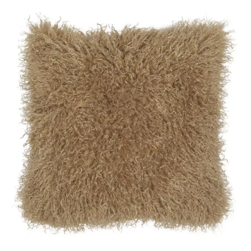 Curly Putetrekk Lys Brun 48x48