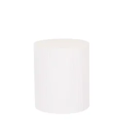 Cylinder Sidebord 39x45 Hvit