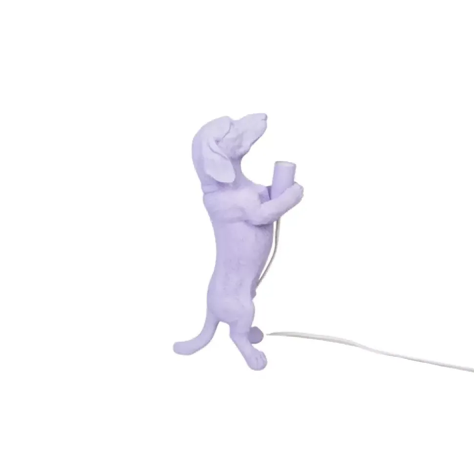Dachshund Bordlampe H38 Lilla