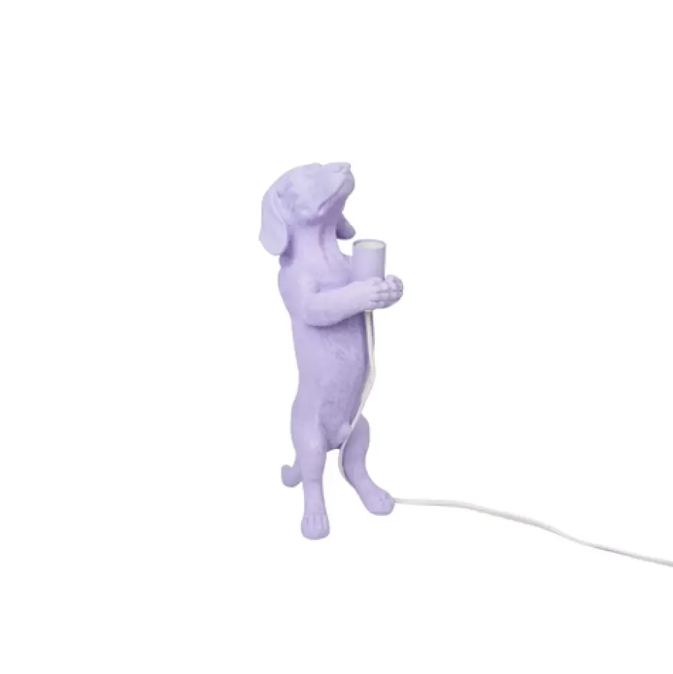 Dachshund Bordlampe H38 Lilla
