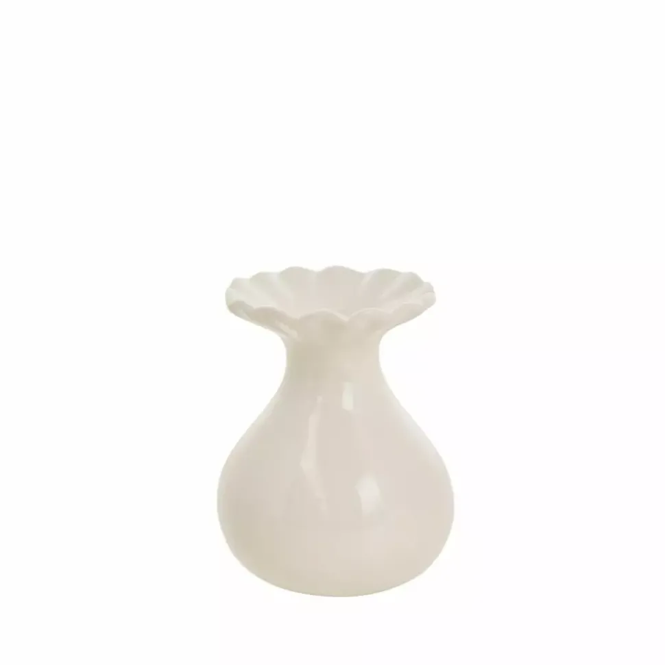 Dalia Vase H8,8 Offwhite
