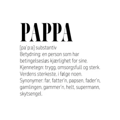 Definisjon Glassbrikke - Pappa