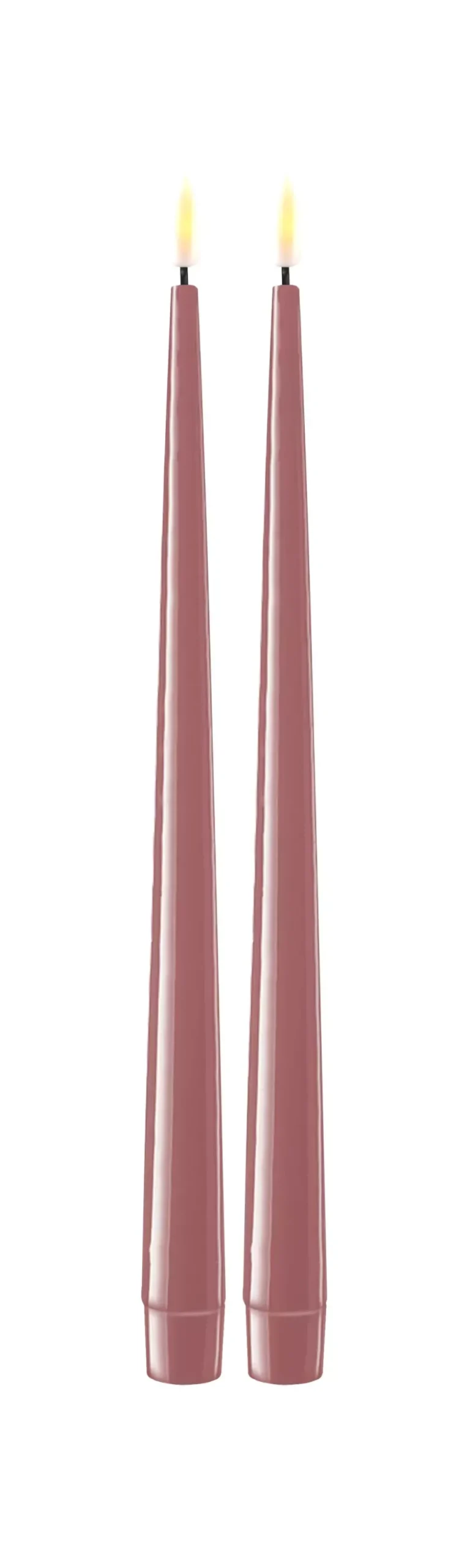 Deluxe Kronelys Dus Lilla 28cm 2pk