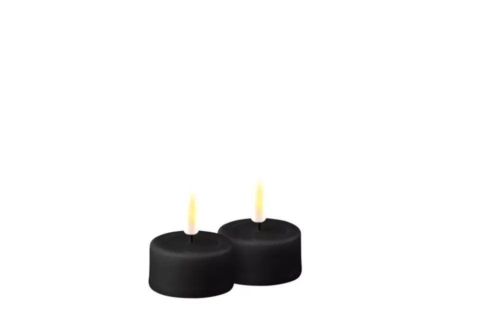 Deluxe Telys Sort 2pk