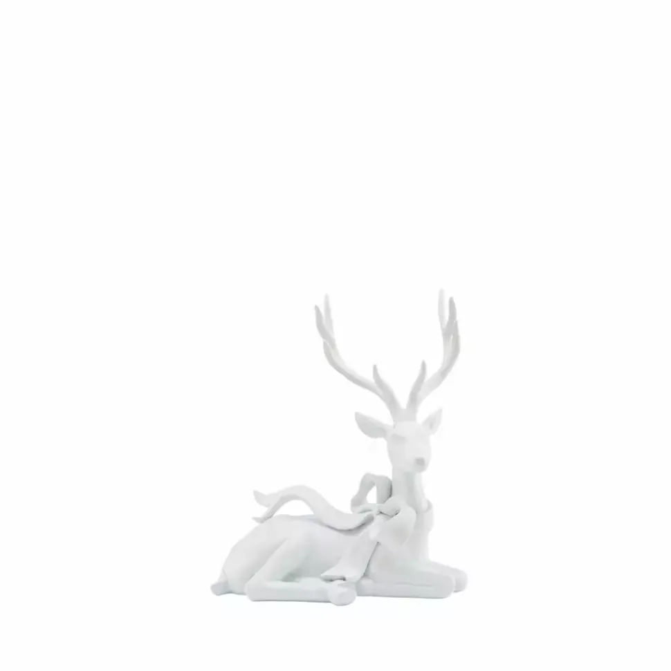 Deria deer 23,5X16X27,5 cm. White