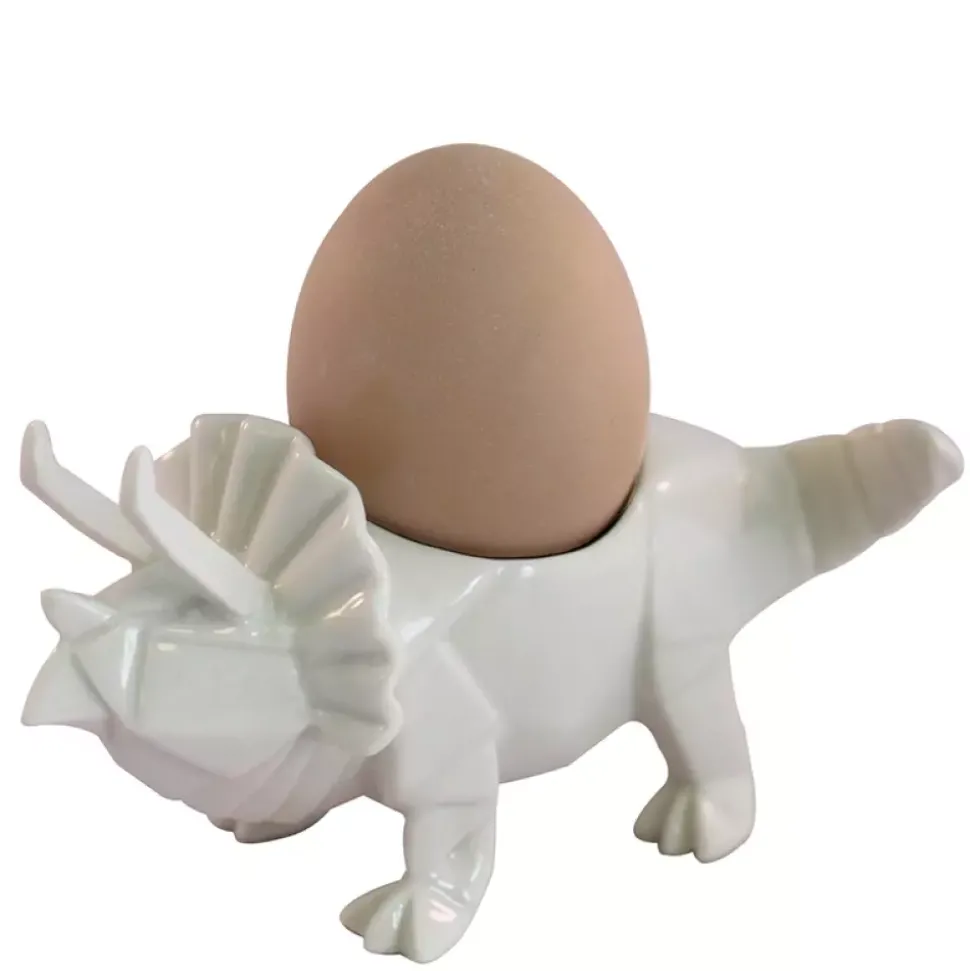 Dinosaur Eggeglass Keramikk Hvit
