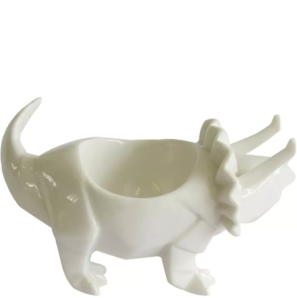 Dinosaur Eggeglass Keramikk Hvit