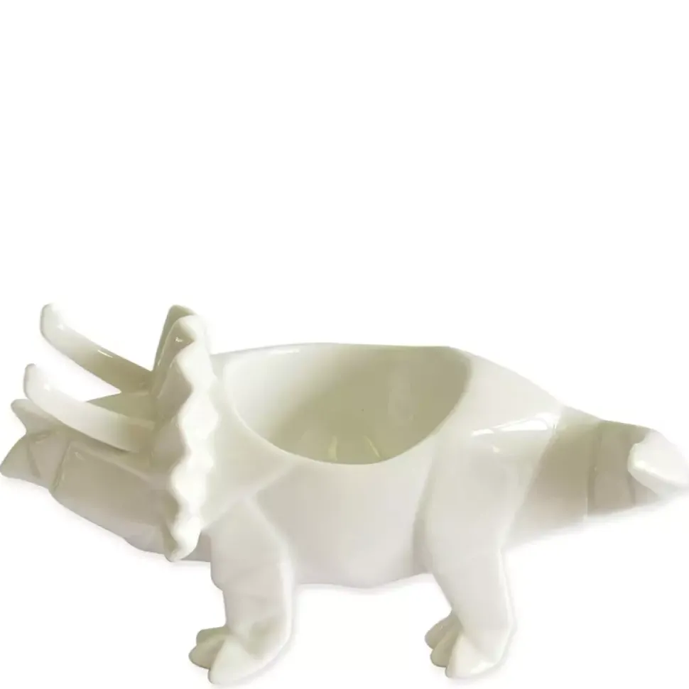 Dinosaur Eggeglass Keramikk Hvit