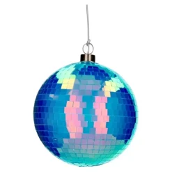 Disco Ledkule Neonblå D15cm