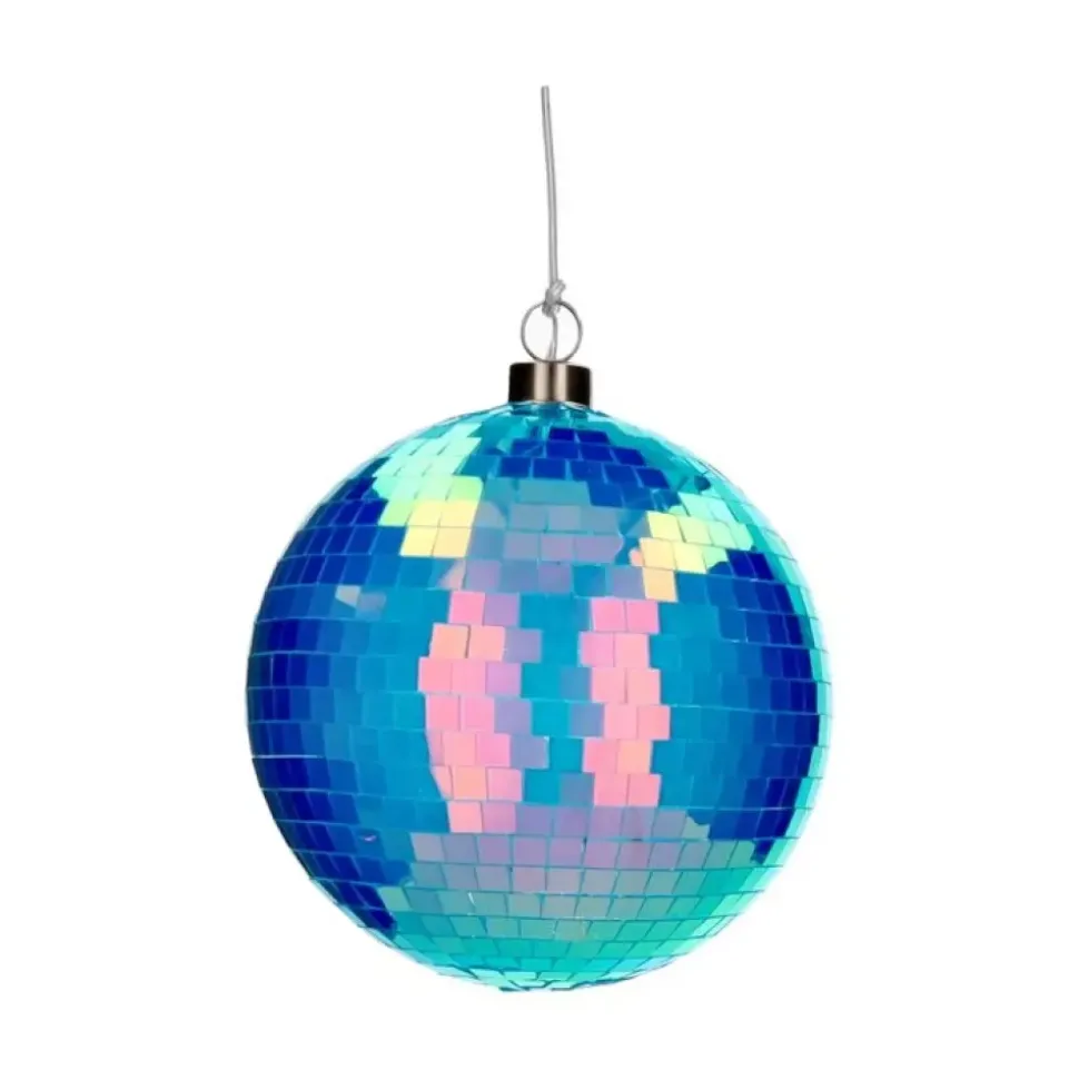 Disco Ledkule Neonblå D15cm
