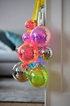 Disco Ledkule Neongrønn D15cm
