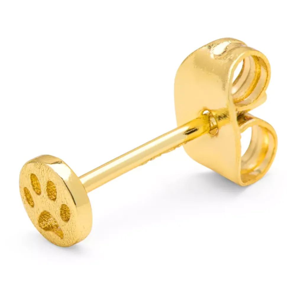 Dog Ørering 1 stk Forgyldt
