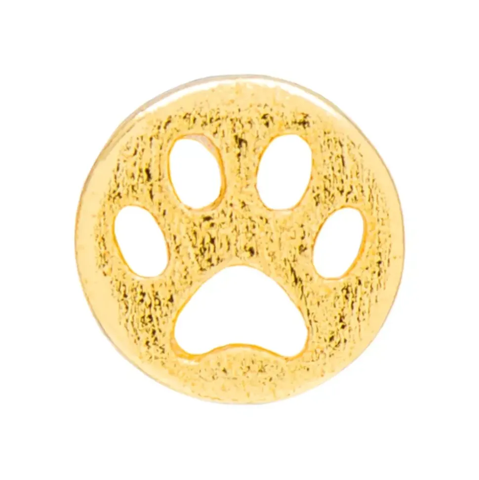 Dog Ørering 1 stk Forgyldt