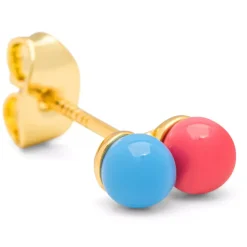 Double Color Ball Øredobb 1 stk.